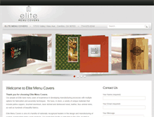 Tablet Screenshot of elitemenucovers.com